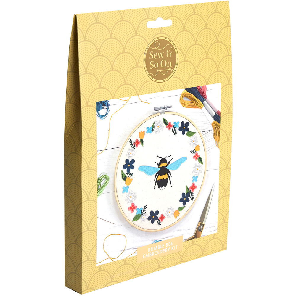 Sew & So On Bumble Bee Embroidery Kit Image 5