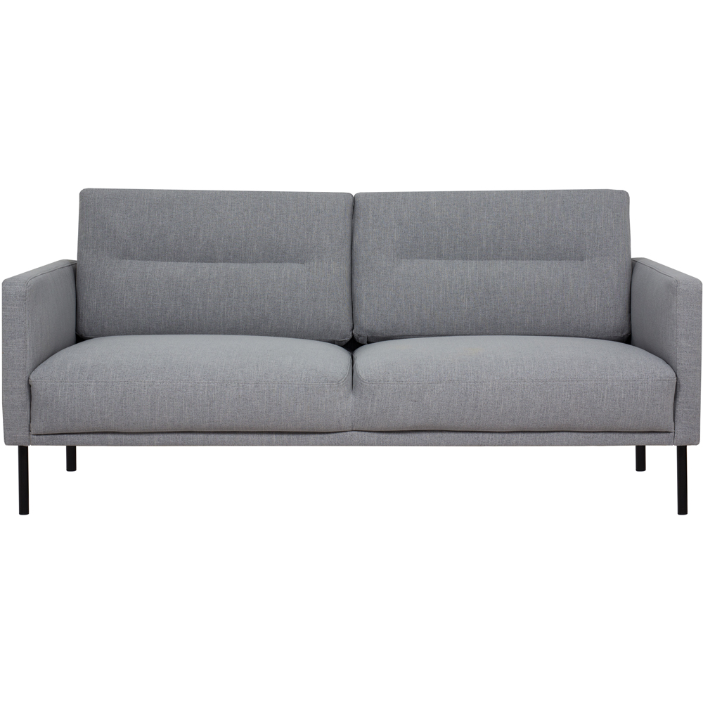 Florence Larvik 2.5 Seater Grey Sofa with Black Legs Image 2