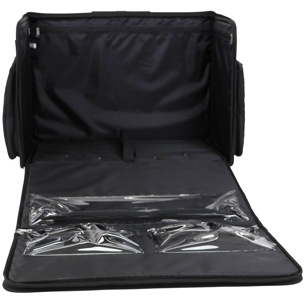 Everything Mary EVM14430-1 Quilted Black Collapsible Rolling Sewing Machine Case 50 x 27 x 35cm Image 2