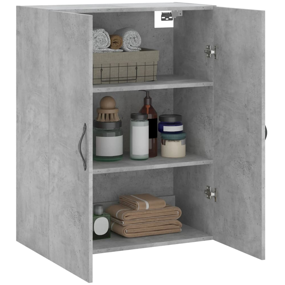 vidaXL 2 Door Concrete Grey Wall Mounted Cabinet Image 5