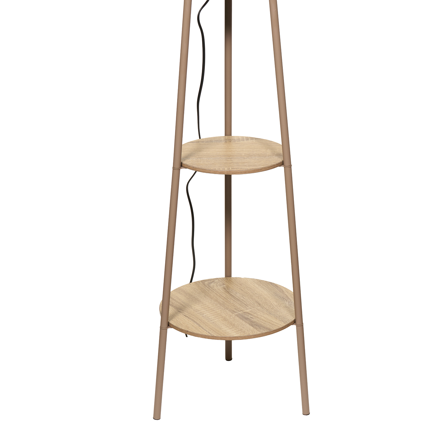 Hendrick Shelf Floor Lamp Latte Image 4