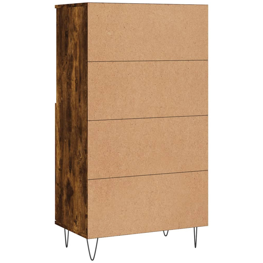 vidaXL 2 Door 2 Shelf Smoked Oak Highboard Image 8
