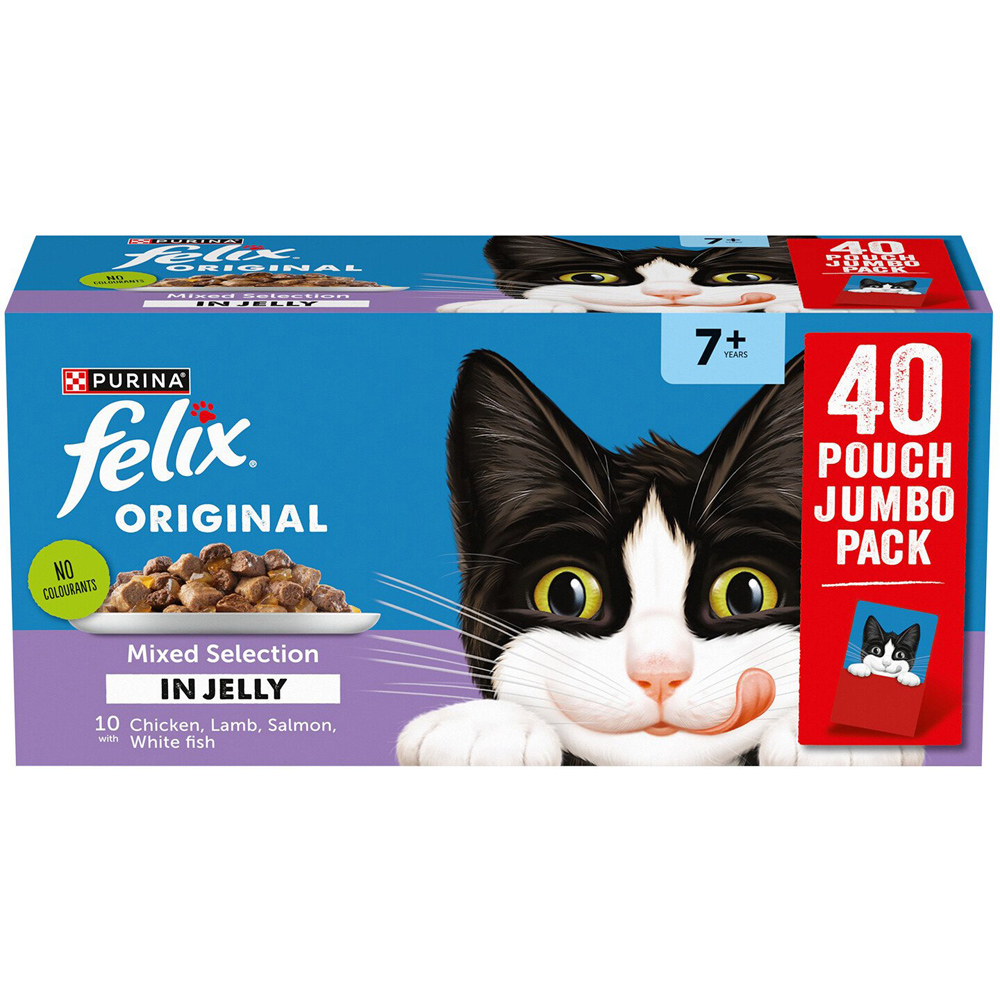 Felix Senior Wet Cat Food - 40 Image 1