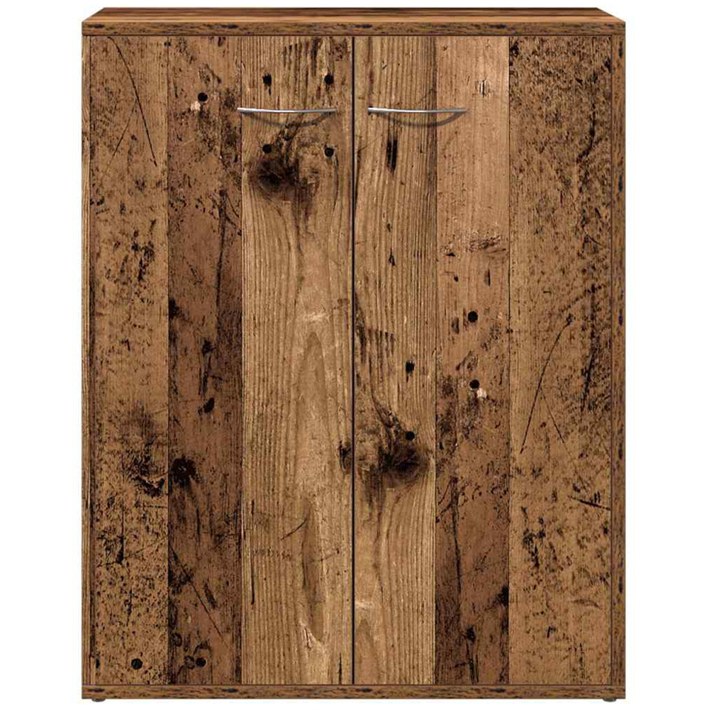 vidaXL 2 Door 2 Shelf Old Wood Sideboard Image 4