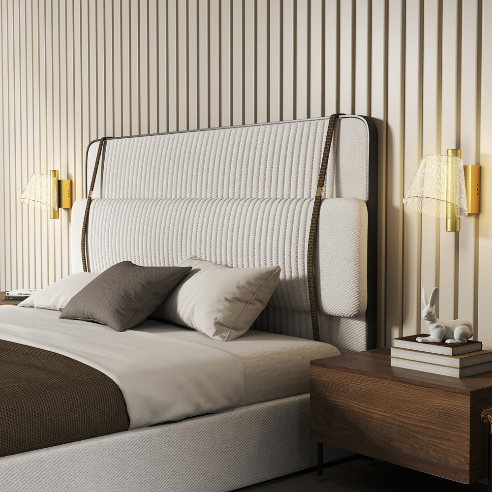 HOMCOM Gold Modern Starry LED Wall Light 2 Pack Image 3