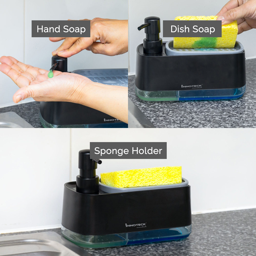 Innoteck Essentials 3 in 1 Hand and Dish Soap Dispenser Image 2
