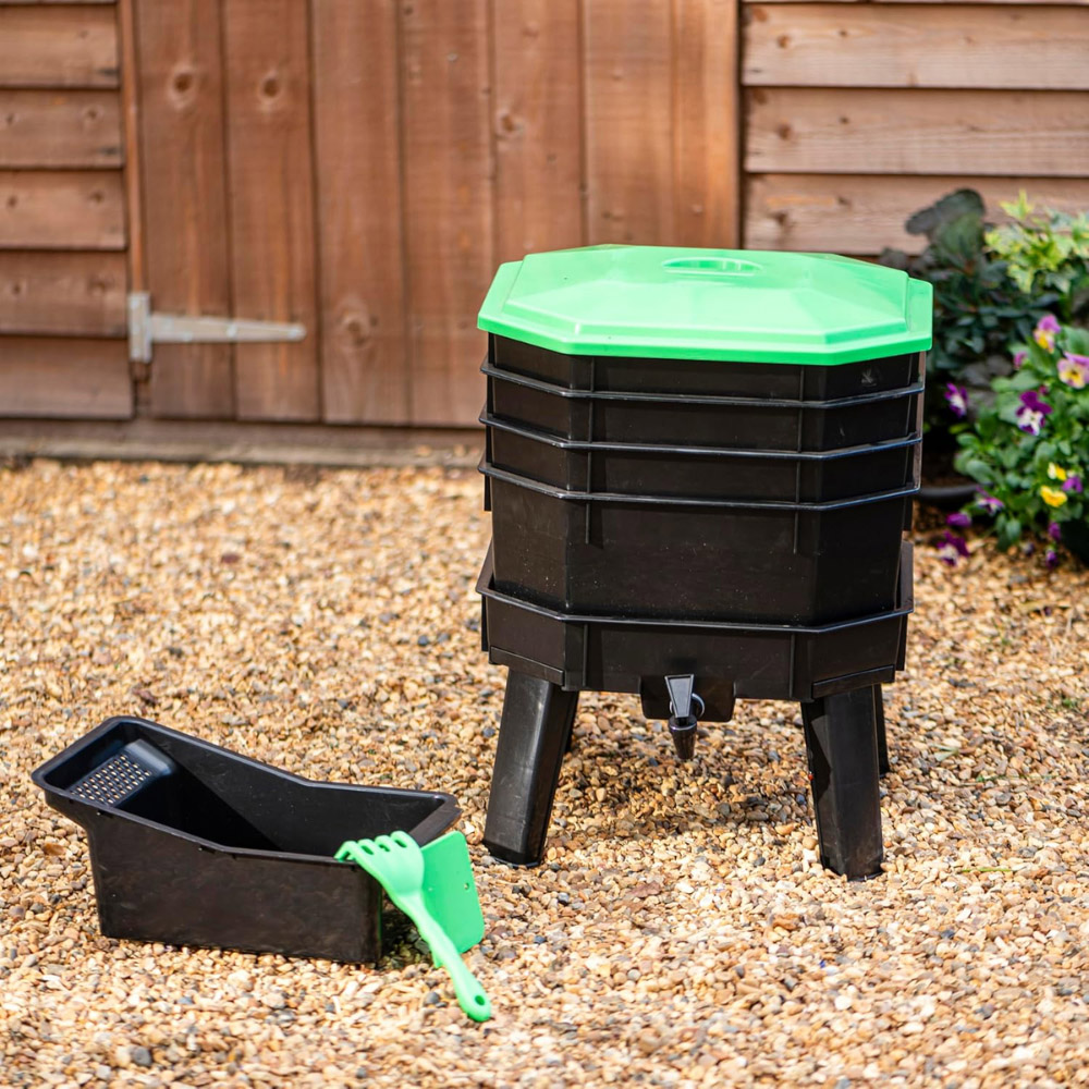 Garden Gear 4 Stacking Tray Worm Composter with Lid Image 2