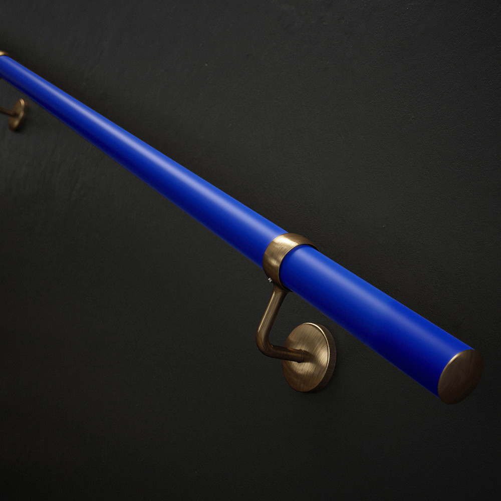 Rothley Deep Blue Stair Handrail Kit 2.4m Image 1