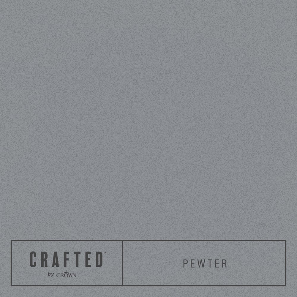 Crown Crafted Walls Wood & Metal Pewter Lustrous Metallic Shimmer Emulsion Paint 1.25L Image 5