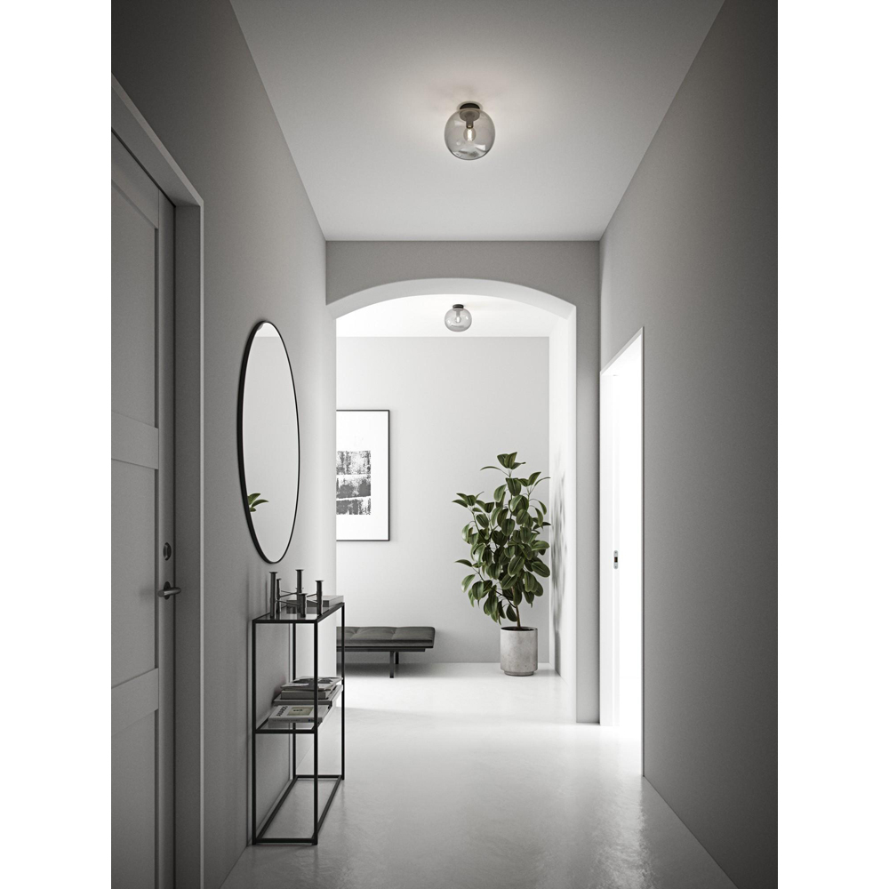 Nordlux Alton 10 inch Smoked Glass Round Ceiling Light Image 2