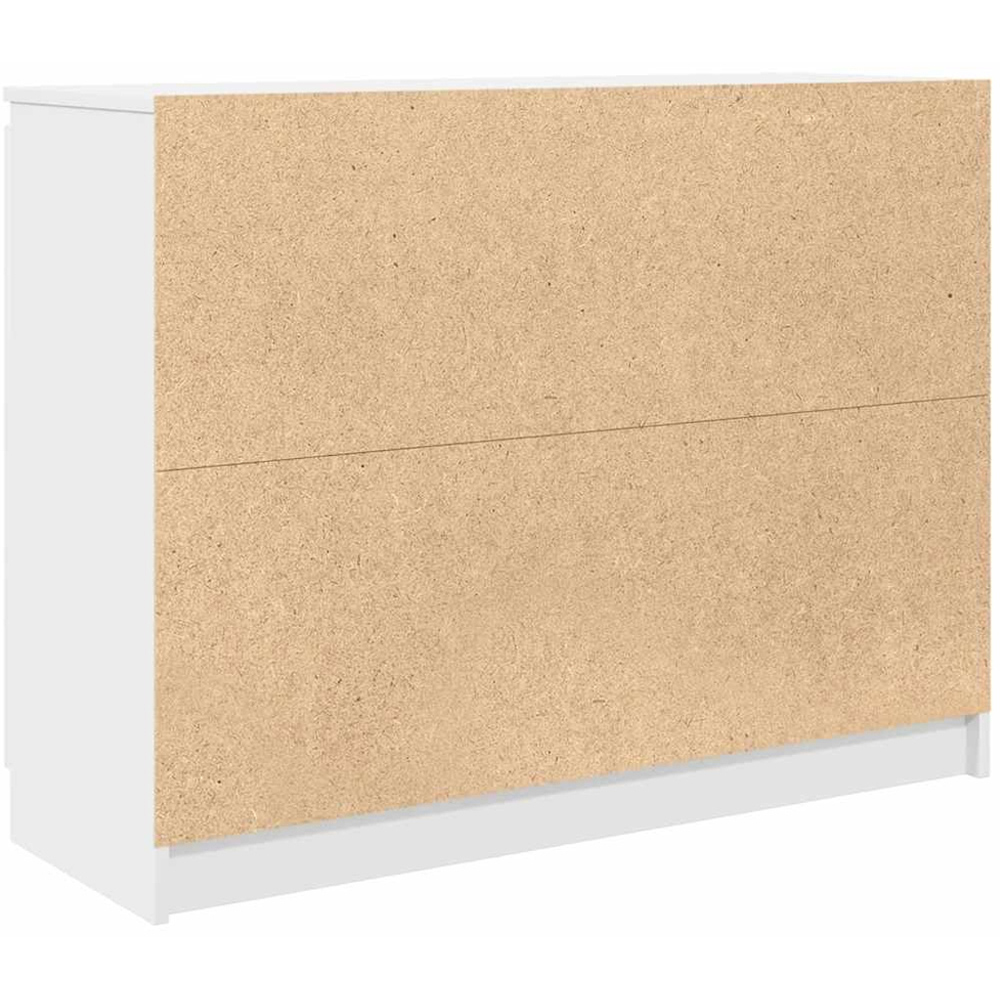 vidaXL 2 Door 4 Drawer White Sideboard Image 8