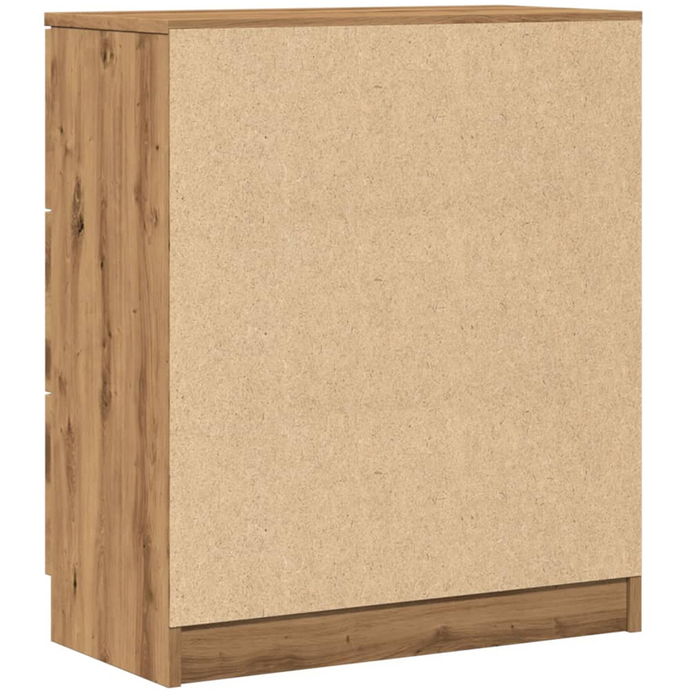 vidaXL Single Door 3 Drawer Artisan Oak Sideboard Image 6