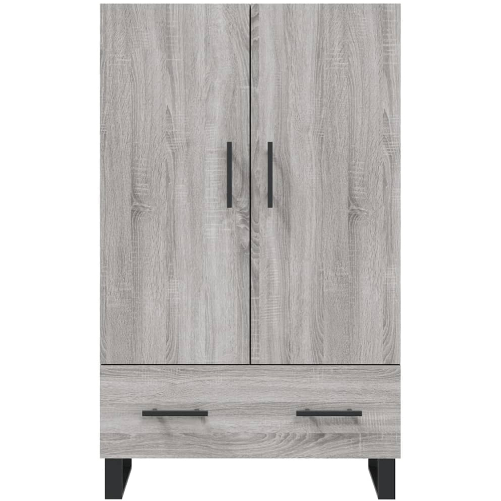 vidaXL 2 Door Single Drawer Grey Sonoma Highboard Image 6