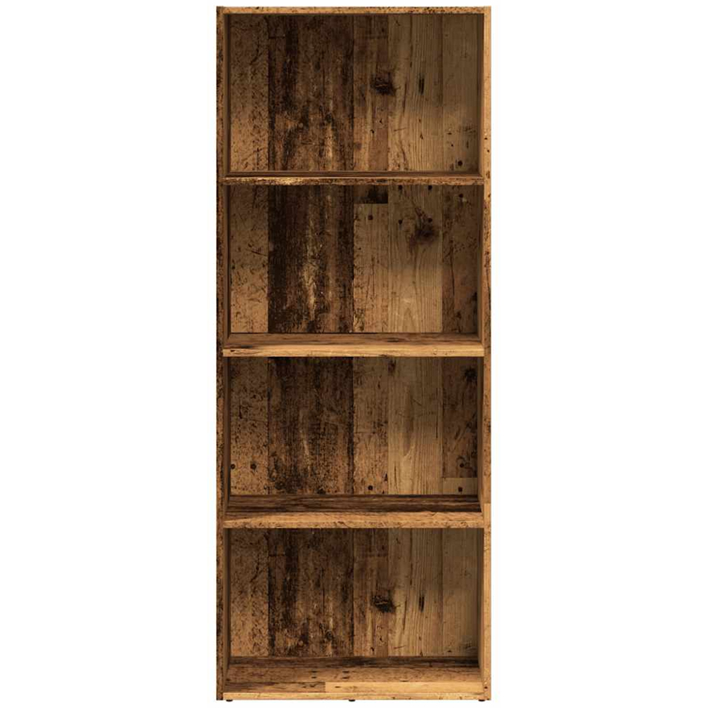 vidaXL 4 Shelf Old Wood Bookcase Image 4