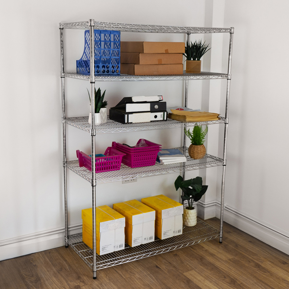 KuKoo Silver Wire Racking 60 x 120 x 180cm Image 5