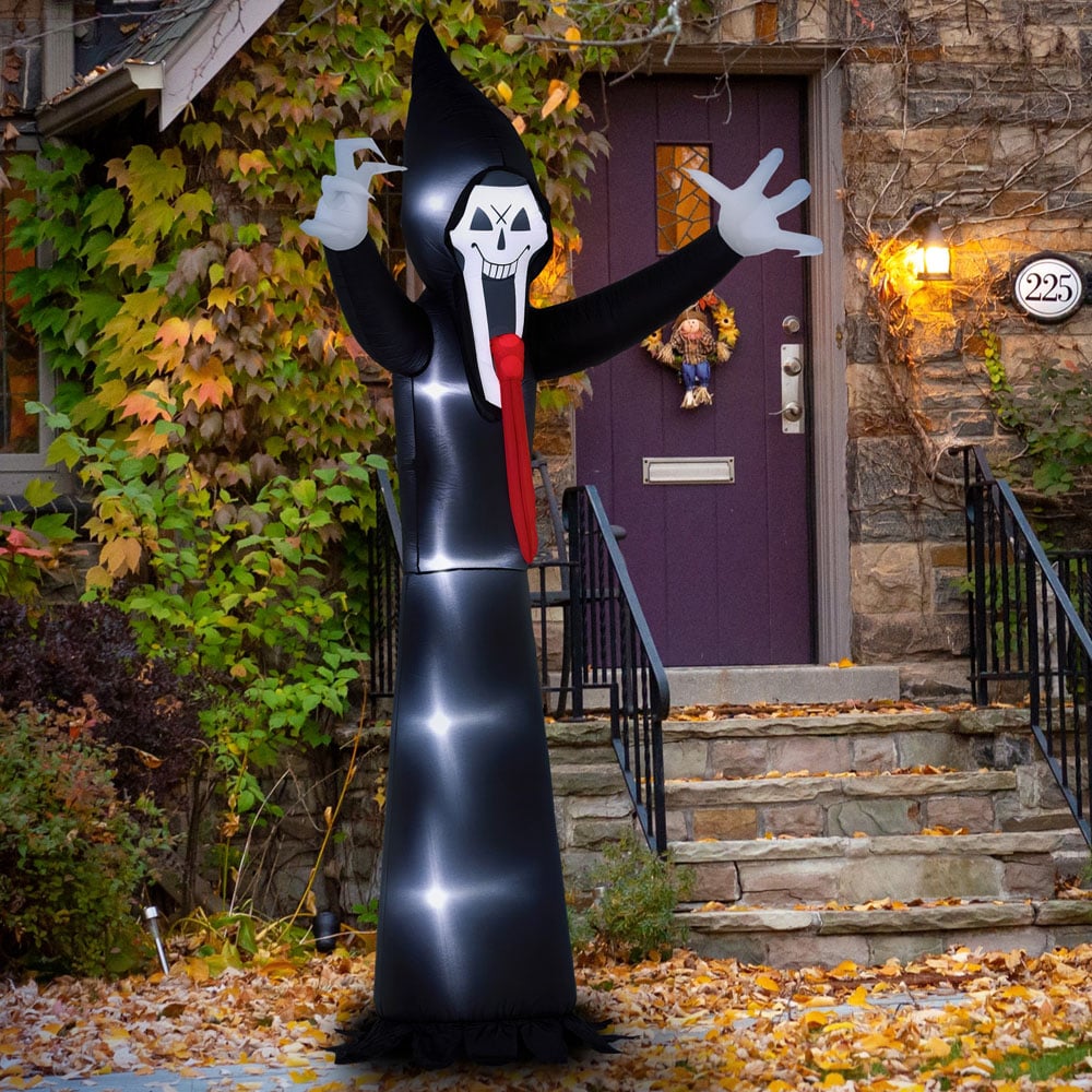 Outsunny Inflatable Grim Reaper Halloween Decoration 10ft Image 2