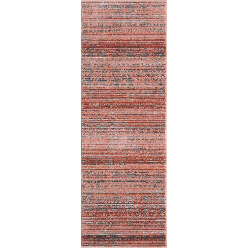 Portland Urco Nuevo Owen Red Textured Runner Rug 66 x 200cm Image 2