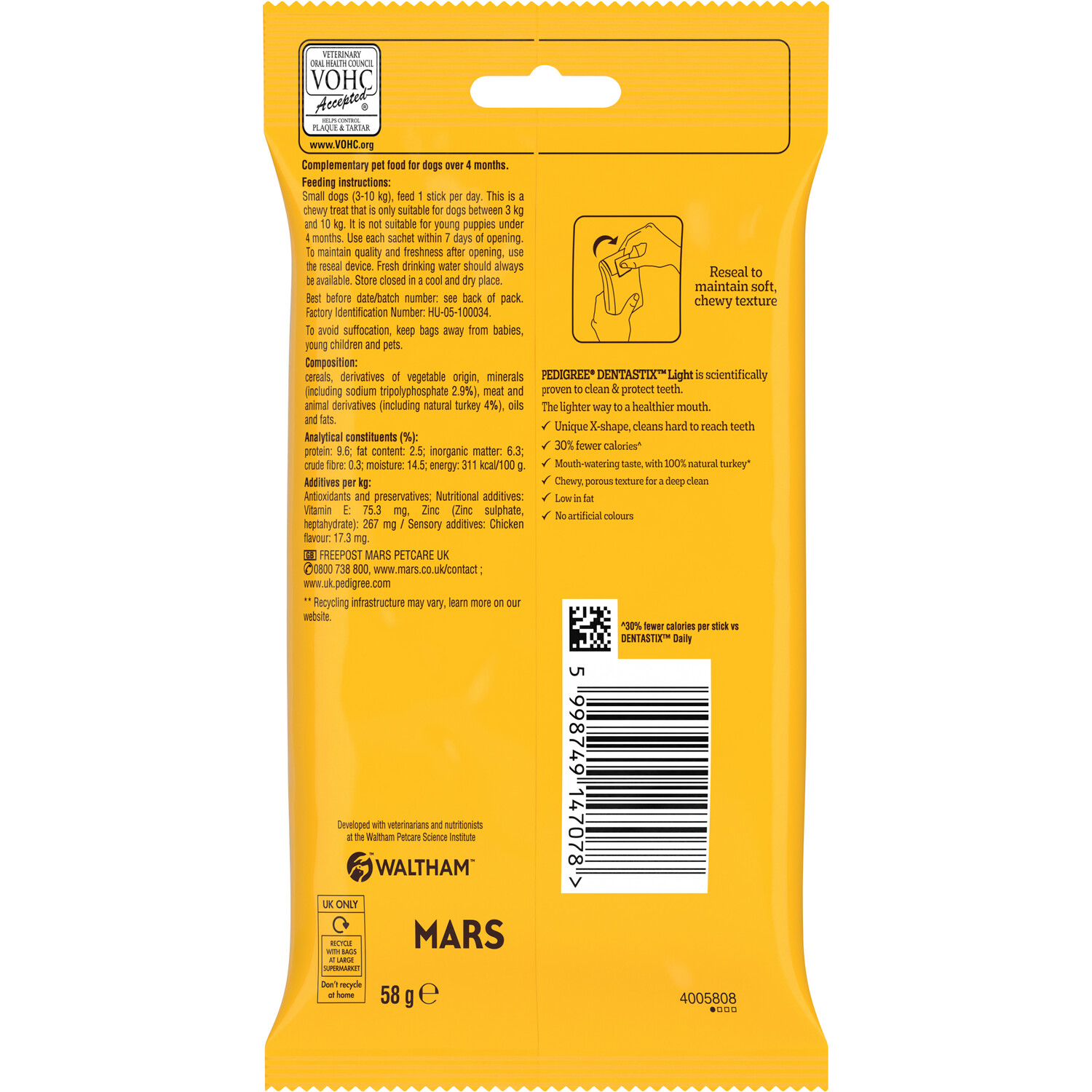 Pedigree DentaStix Light Dog Chews Small 7 Image 2