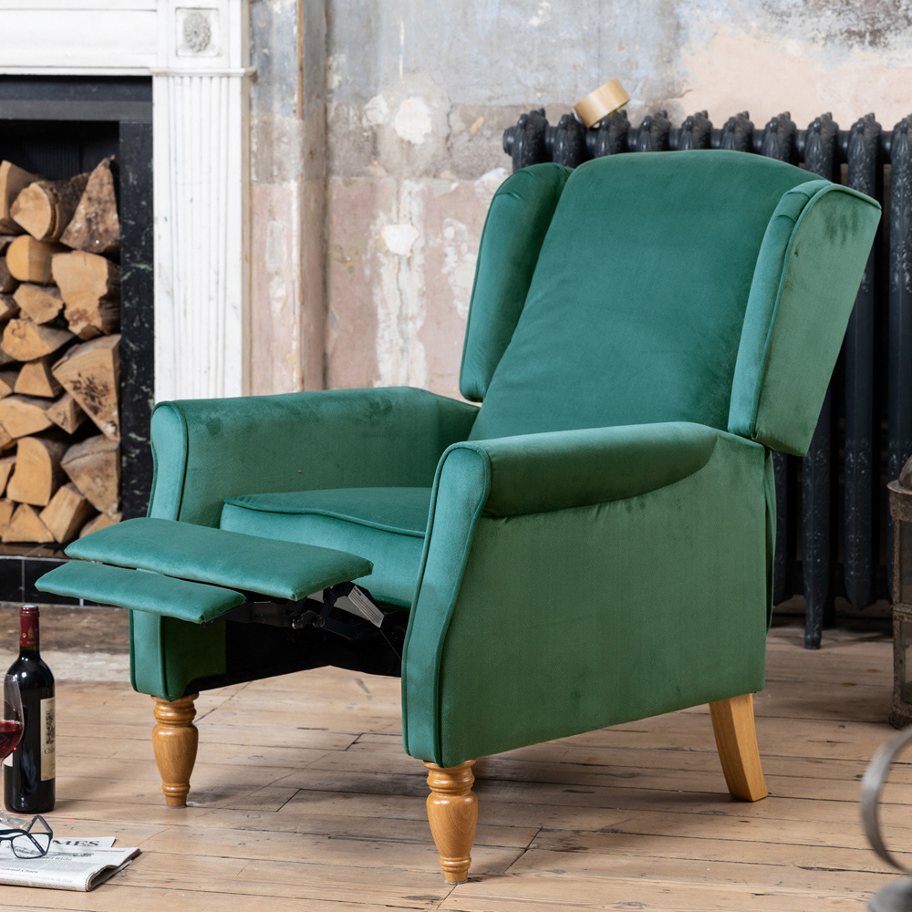Artemis Home Barksdale Green Recliner Armchair Image 2