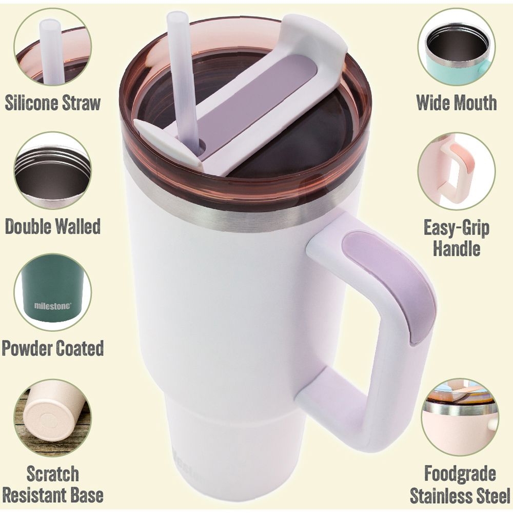 Milestone Camping Pebble Insulated Travel Tumbler 1L Image 4