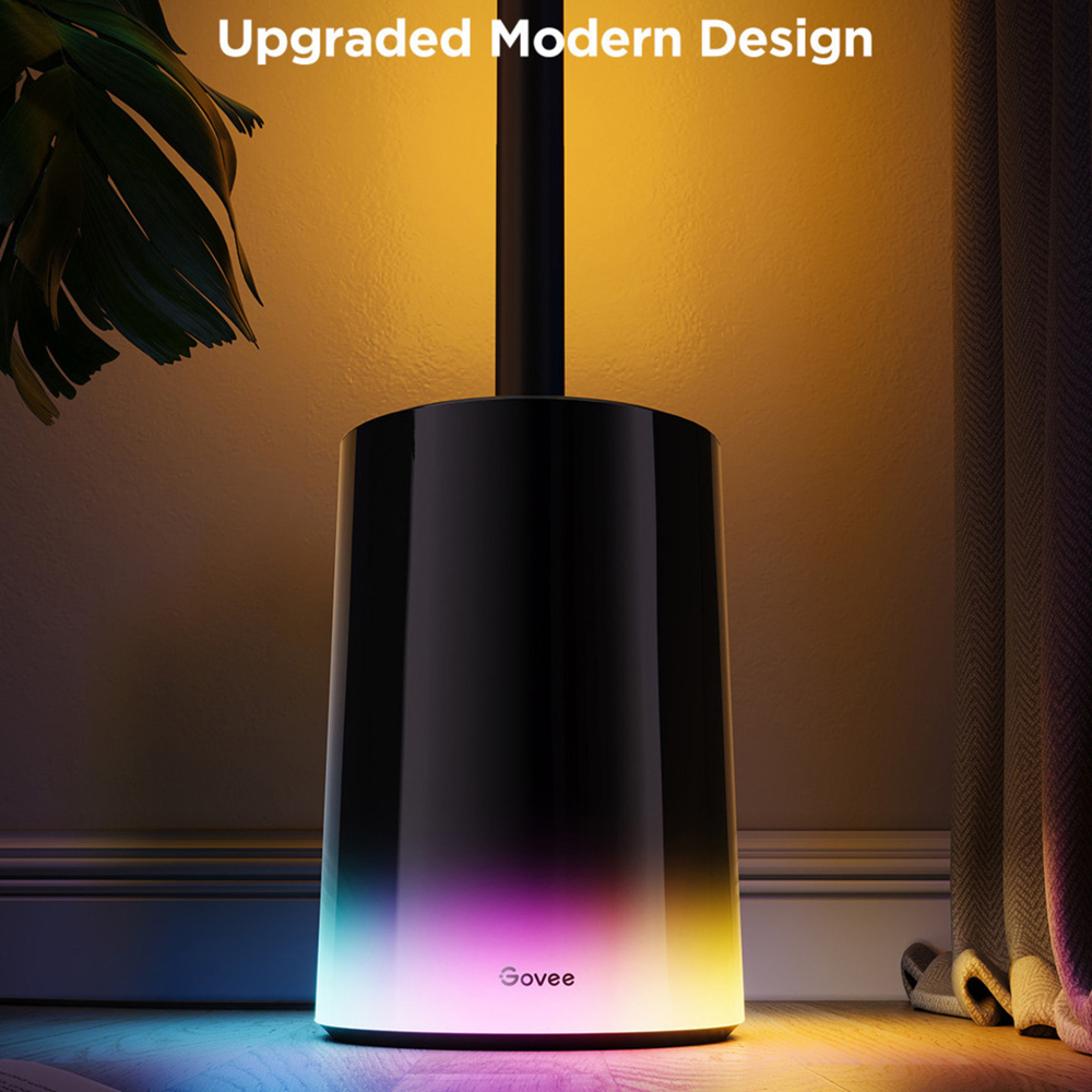 Govee RGBICWW LED Black Smart Cylinder Floor Lamp Image 4