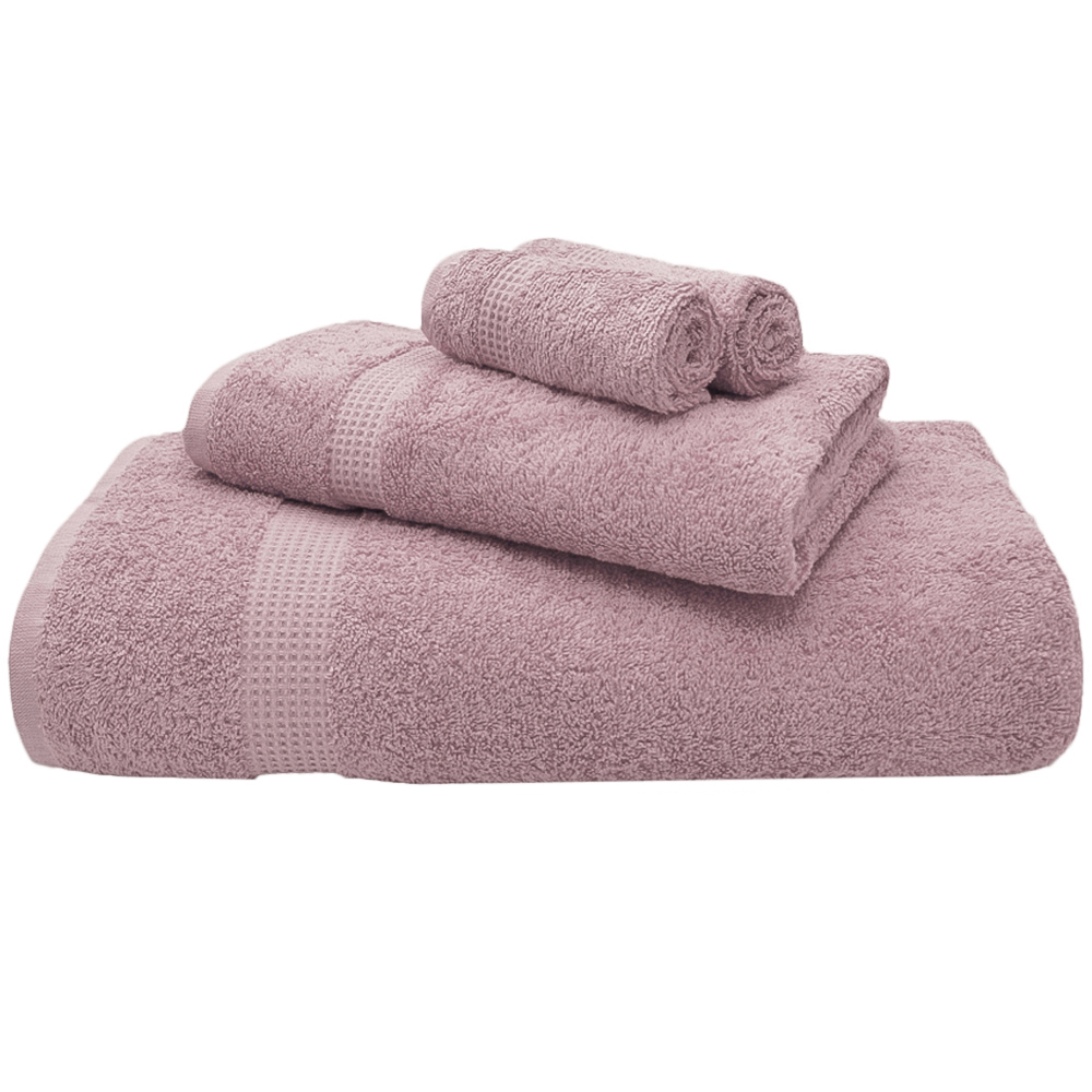Mayfair Egyptian Cotton Deep Blush Hand Towel Set of 2 Image 1