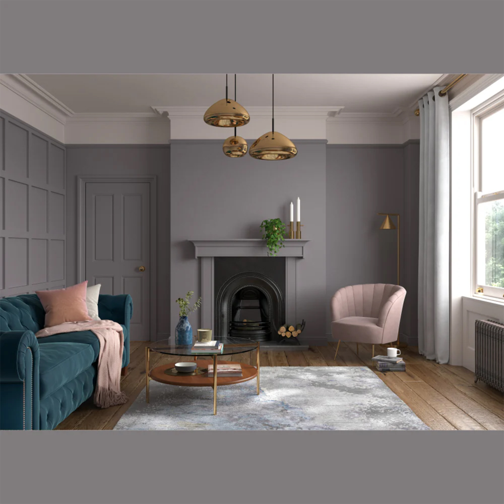 Dulux Heritage Walls and Ceilings Mauve Mist Velvet Matt Emulsion Paint 2.5L Image 4