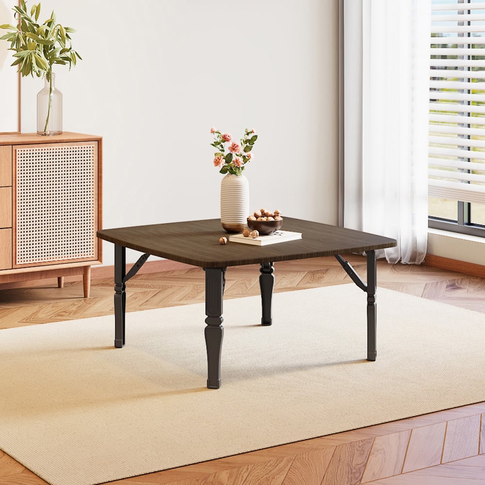 Living and Home Brown Foldable Coffee Table Image 7
