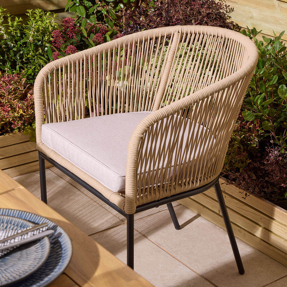 Rowlinson Oslo 6 Seater Natural Dining Table Set 160cm Image 4
