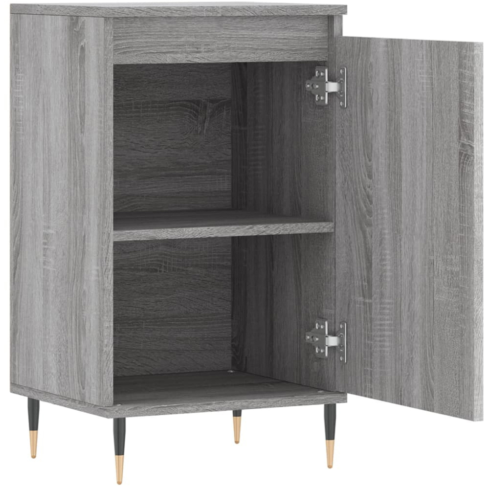 vidaXL Single Door Grey Sonoma Sideboard Set of 2 Image 7