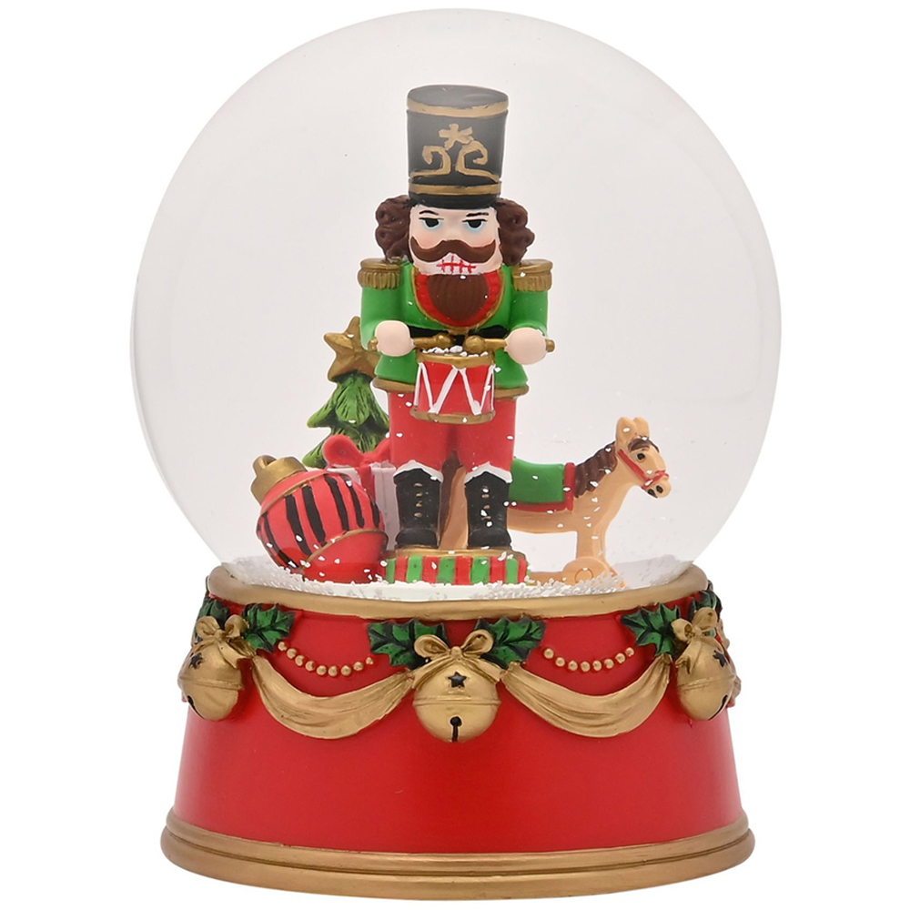 The Christmas Gift Co Musical Nutcracker Snow Globe Image 1