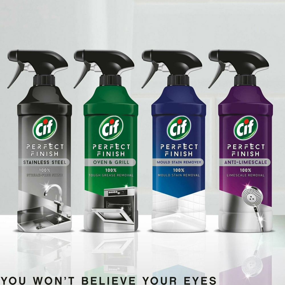 CIF Perfect Finish Stainless Steel Streak Free Shine Spray 435ml 12 Pack Image 5