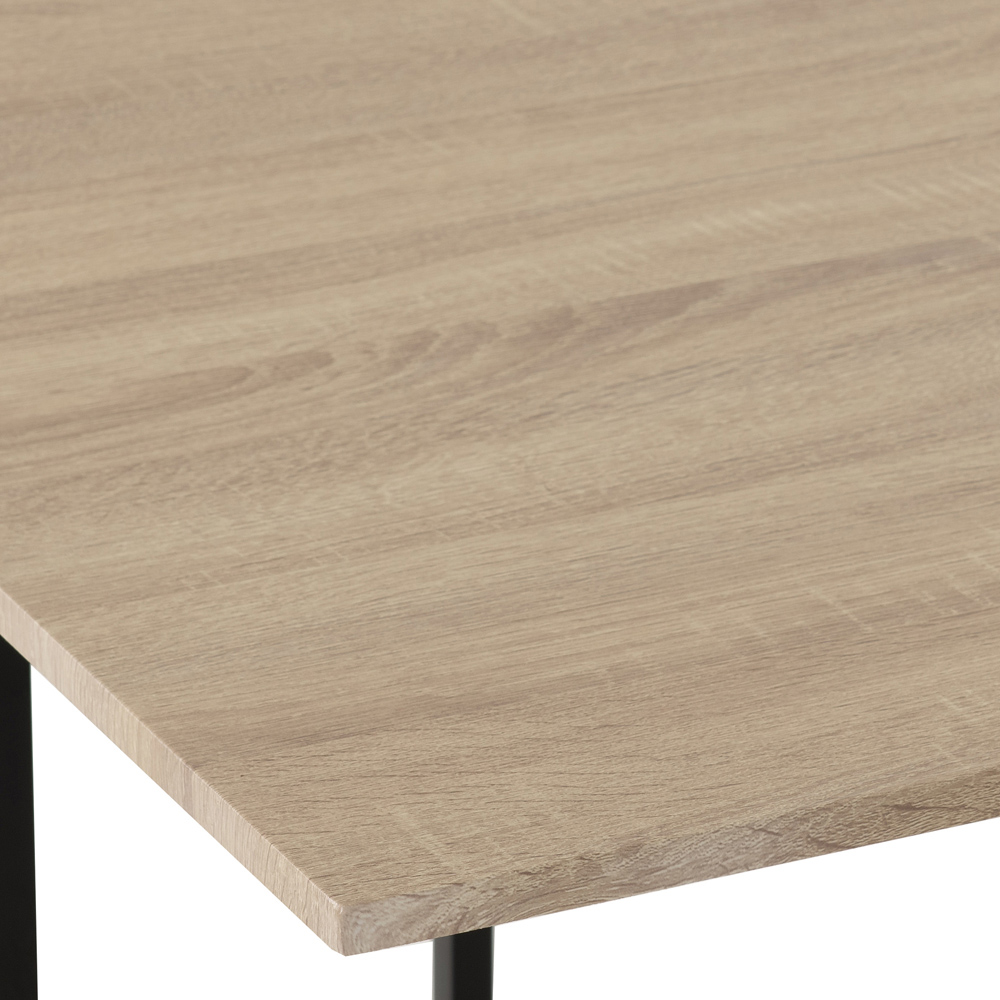 Seconique Kent 4 Seater Dining Set Sonoma Oak and Black Image 5