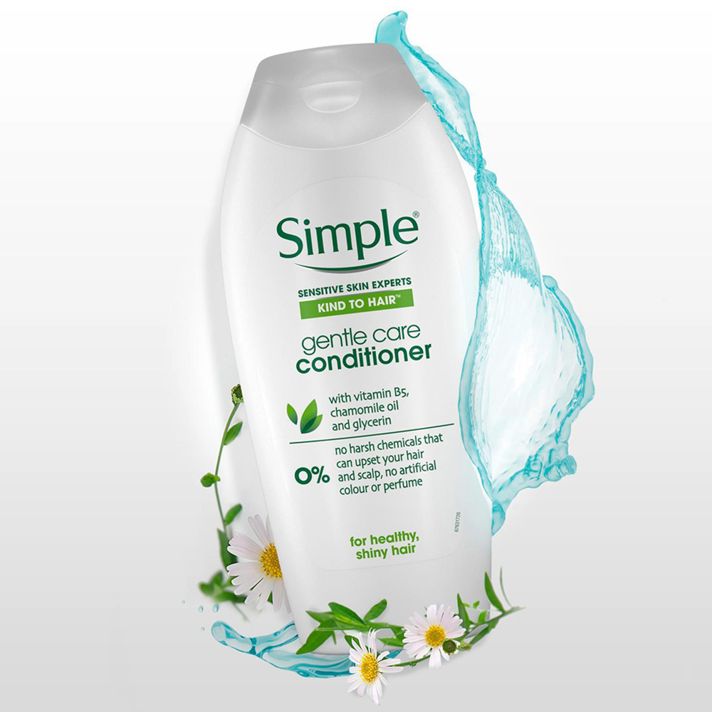 Simple Kind to Hair Gentle Care Conditioner 400ml 6 Pack Image 2