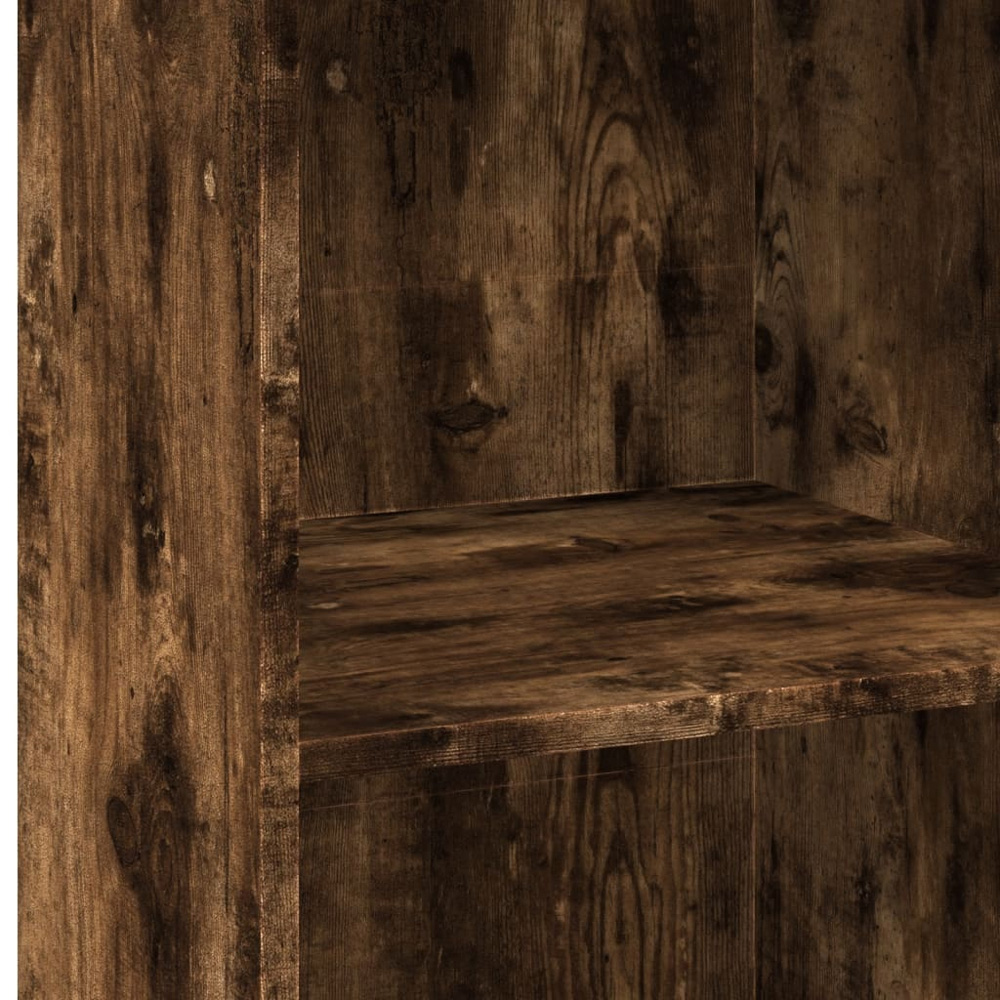 vidaXL 4 Shelf Smoked Oak Highboard Image 7