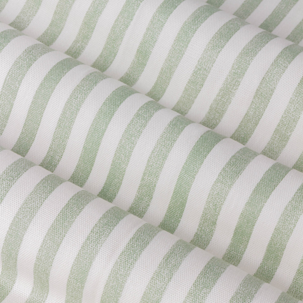Yard Hebden Eucalyptus Striped Lined Pencil Pleat Curtains 168 x 137cm Image 5