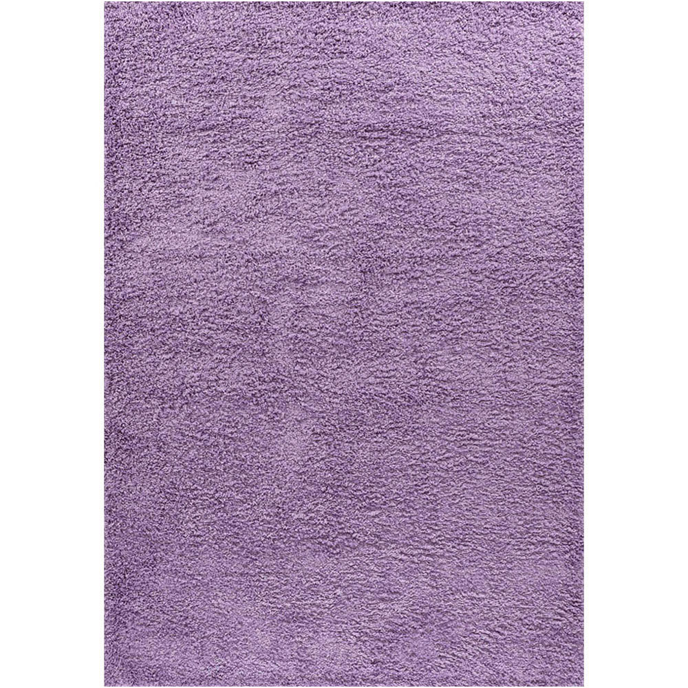 Desire Rugs Oxford Lilac Plain Shaggy Rug 200 x 290cm Image 1