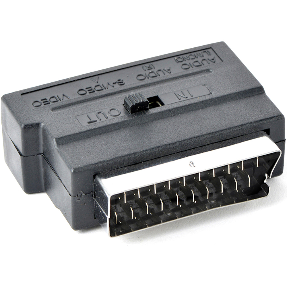Cablexpert Black Scart Plug to 3 RCA Jack Adapter Image 2