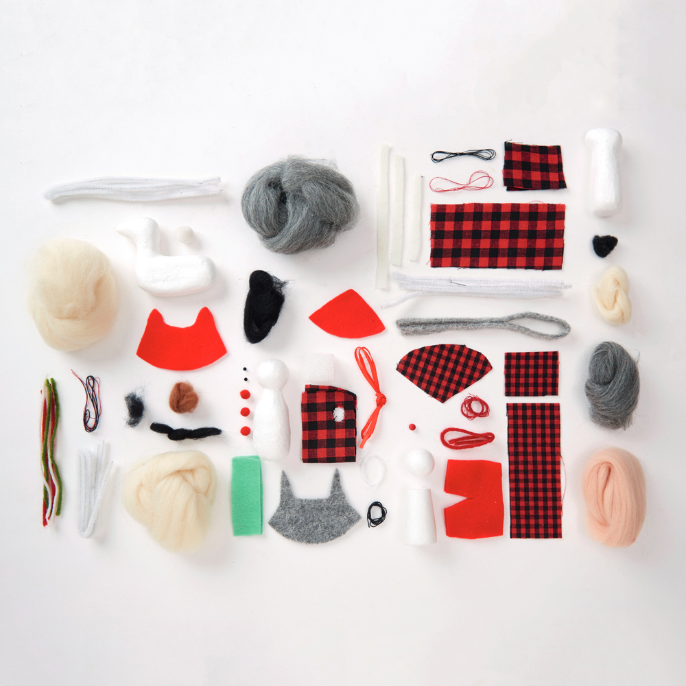 Simply Make Christmas Chums Needle Felting Craft Set 4 Pack Image 2