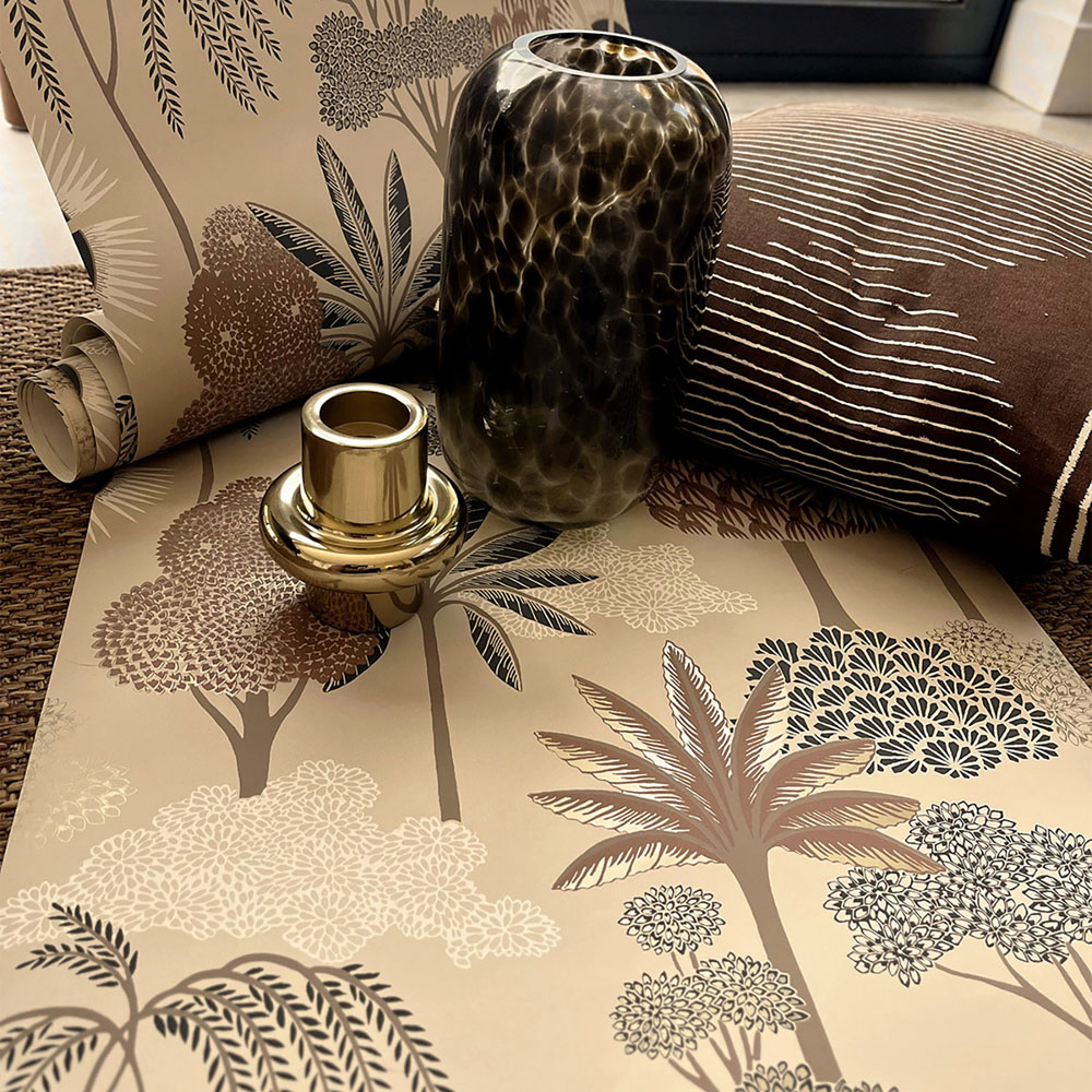 Belgravia Decor Akiko Tree Beige Wallpaper Image 4