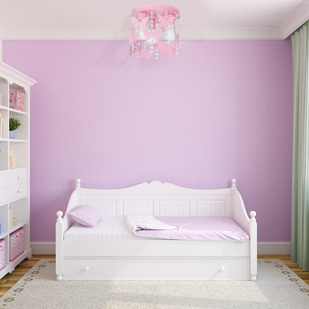 Milagro Angelica Soft Pink Ceiling Lamp 230V Image 3