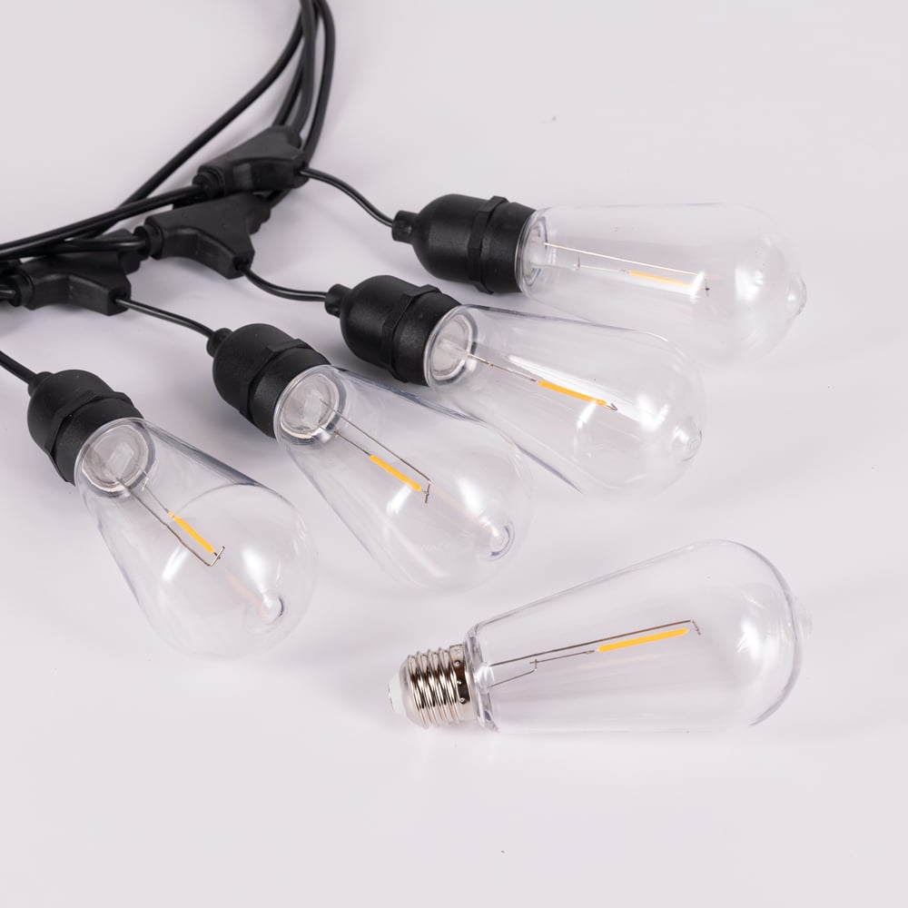 TCP ST64 E27 Warm White Decorative LED Festoon Lights 10m Image 4