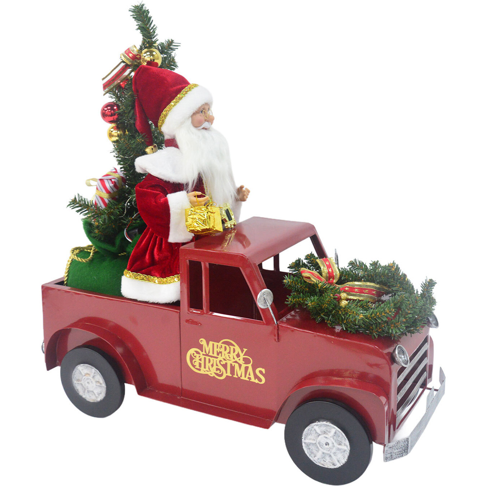 Animated Santa in Truck Decoration Image 2