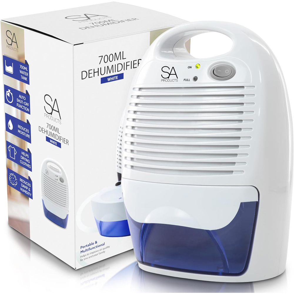 SA Products White Dehumidifier 700ml Wilko