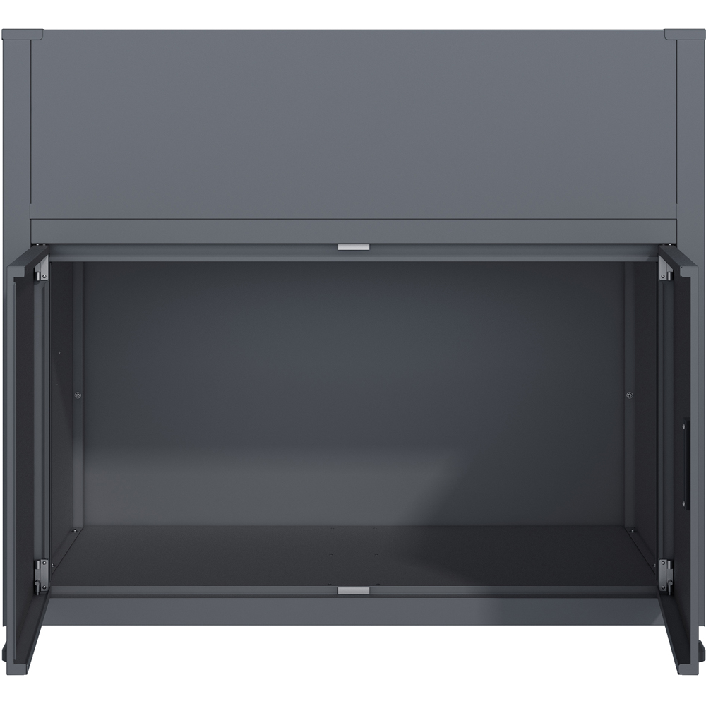Trimetals 2.7 x 3.2ft Anthracite Raised Planter with Storage Cupboard Image 4
