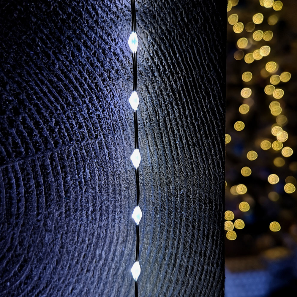Samuel Alexander 400 White LED Compact MicroBrights Christmas Lights Image 2