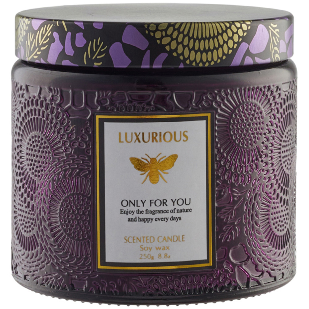 H&O Direct Lavender Fruit Soy Wax Decorative Scented Candle Image 1
