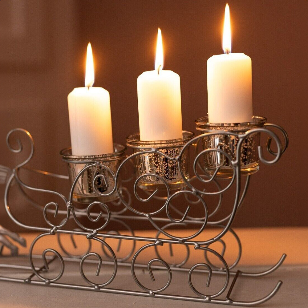 Marco Paul Flying Reindeer Candle Holder Decoration Image 3
