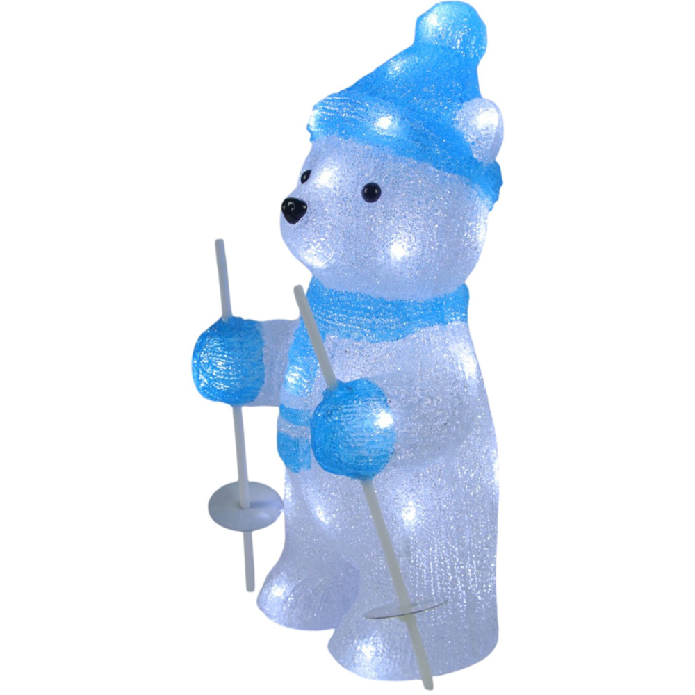 Acrylic Skiing Polar Bear Decoration Image 4