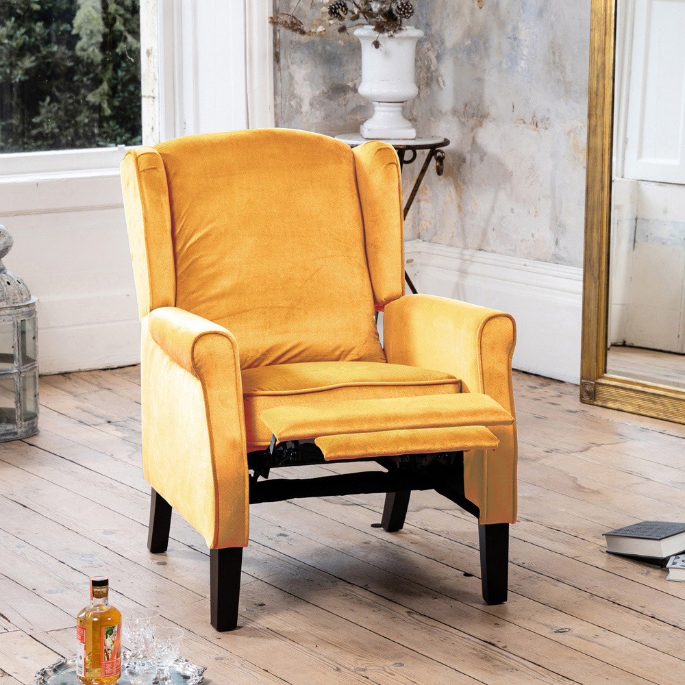 Artemis Home Barksdale Yellow Recliner Armchair Image 5